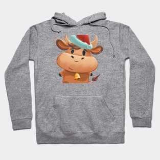 Cute Ox Drawing Hoodie